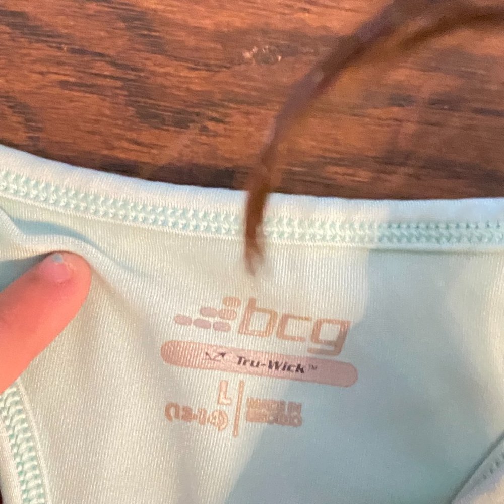 Athletic Top Lime green built in sports bra